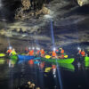 Night kayaking with Glowing Plankton